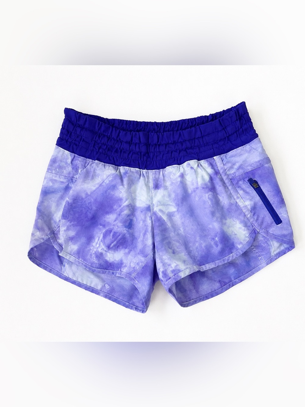 Lululemon Purple Tie Dye Speed Shorts Athletic Running Shorts Size 4